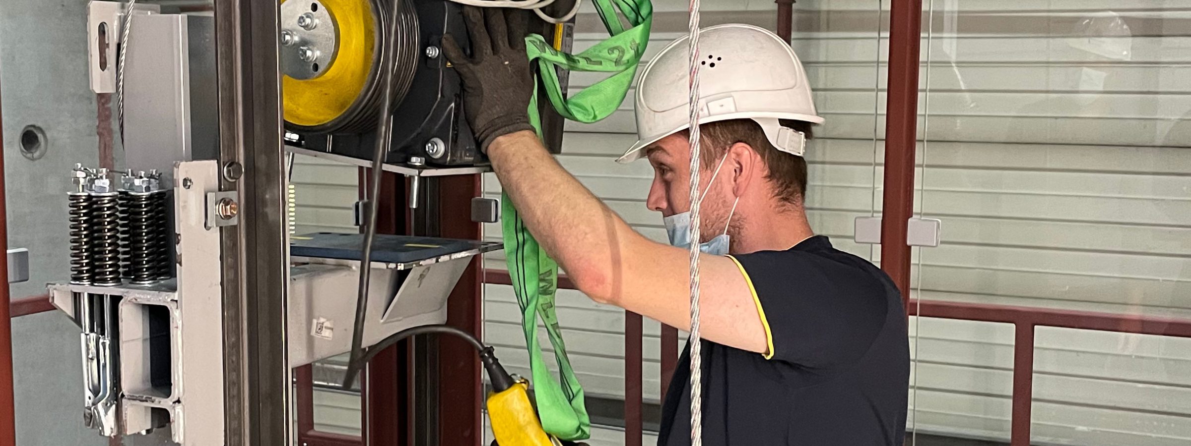 Montage des Seilzugmotors